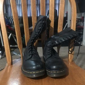 Black Doc Martens Combat Boots